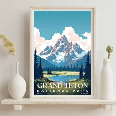Grand Teton National Park Poster, Travel Art, Office Poster, Home Decor | S3 - image6